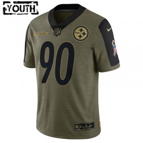 Maillot Pittsburgh Steelers T.J. Watt 90 Nike 2021 Salute to Service - Enfant